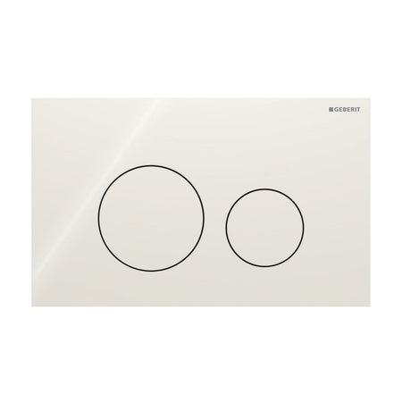 Geberit Sigma40 Rund Glass Betjeningsplate