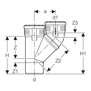 Geberit Silent PP parallelgren