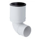 Geberit Silent PP WC Tilslutningsbend 90mm / 90° Geberit Rørdeler avløp GRO-2294736