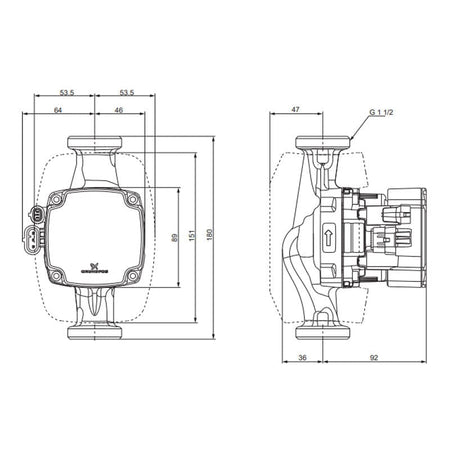 Grundfos Alpha2 GO Sirkulasjonspumpe
