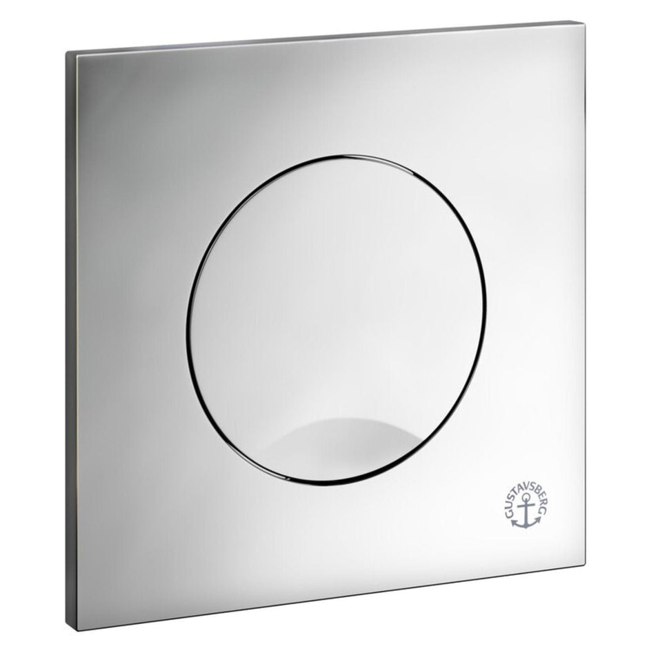 Gustavsberg Betjeningsplate Rund Triomont XS - Enkelspyling Krom Gustavsberg Betjeningsplate og trykknapper GRO-6025932