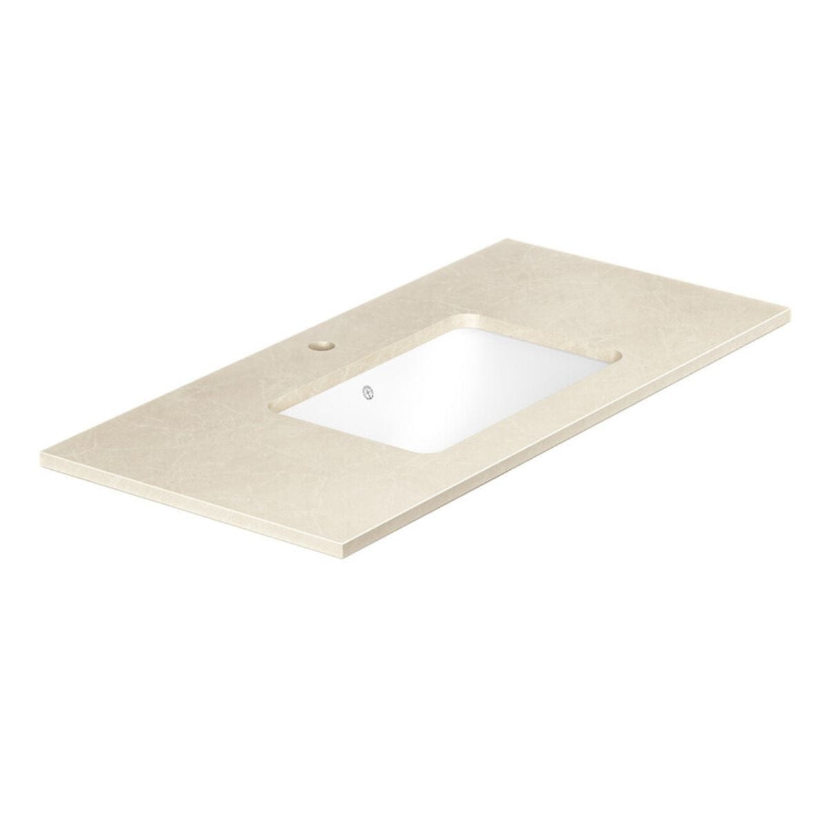 Gustavsberg Ducentic Benkeplate Beige royal / 100cm / 1 hull for kran Gustavsberg Benkeplate bad GRO-GB71DCWT10CC11