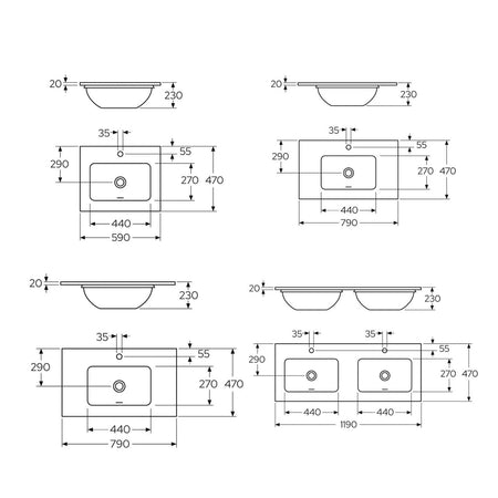 Gustavsberg Ducentic Benkeplate