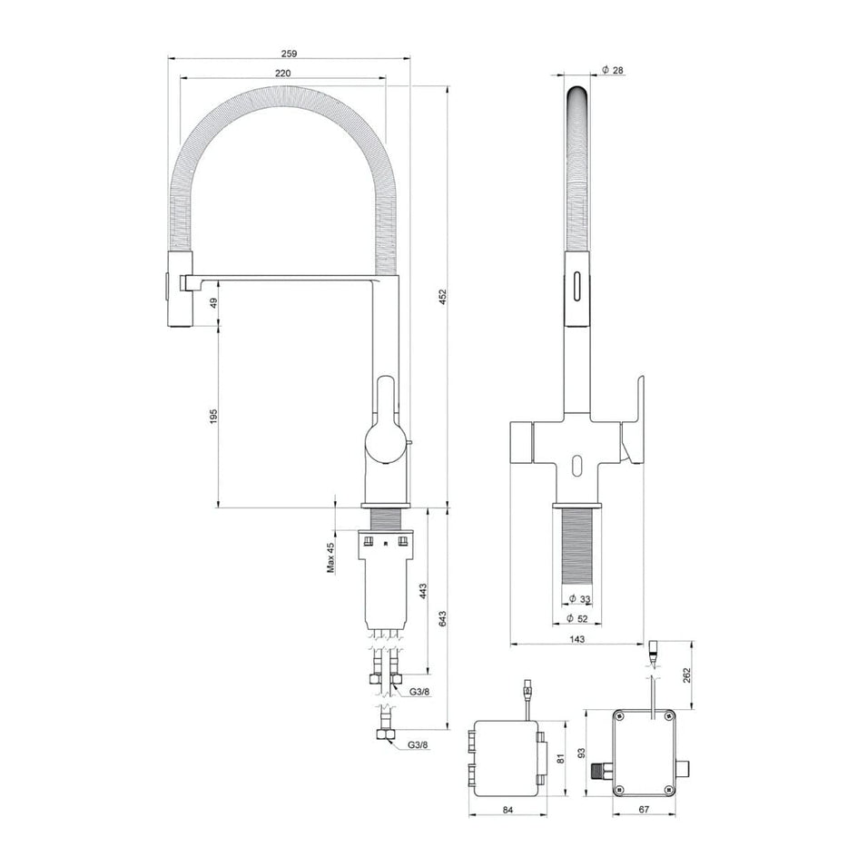 Gustavsberg Estetic Duo Kjøkkenarmatur med uttrekk Gustavsberg Kjøkkenarmatur