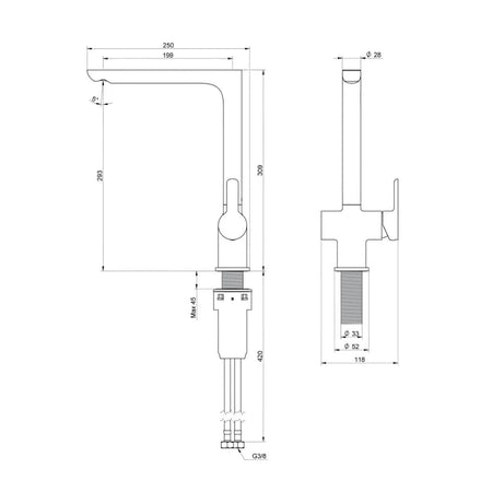 Gustavsberg Estetic Kjøkkenarmatur