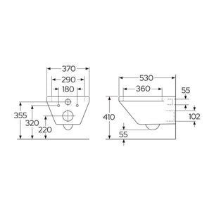 Gustavsberg Graphic HygienicTwist Vegghengt Toalett