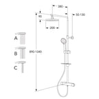 Gustavsberg Nautic 2.2 Takdusj m/dusjtermostat blyfri