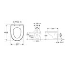 Gustavsberg Nautic 5530 Vegghengt Toalett