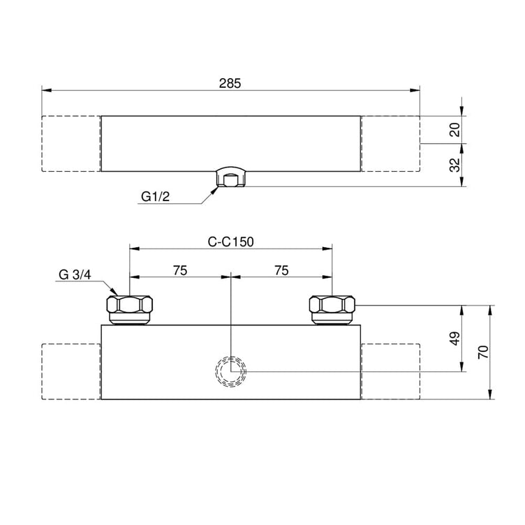 Gustavsberg Nautic Badekarbatteri svingbar tut