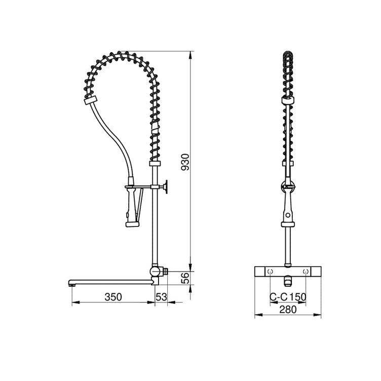 Gustavsberg Nye Nautic Forspylingsett - termostat