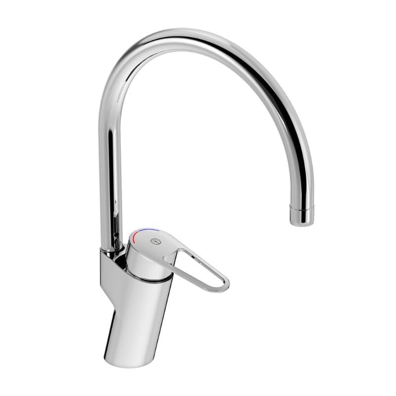 Gustavsberg Nye Nautic Kjøkkenkran - høy tut G3/8-tilkobling Krom Gustavsberg Kjøkkenarmatur GRO-4340833