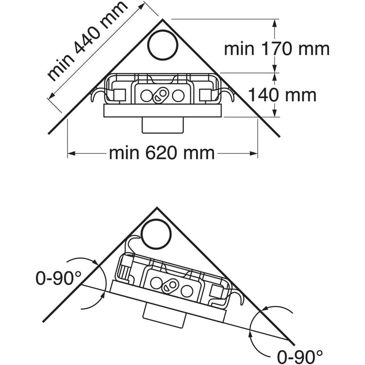 Gustavsberg Triomont XS Fikstur Innbyggingssisterne