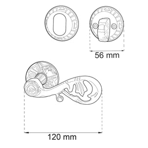 Habo A4472 Dørvrider Knappvrider