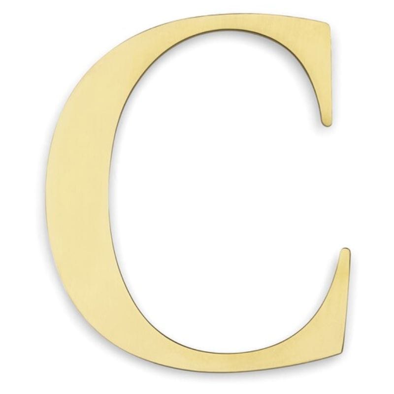 Habo Century Husbokstav H9.8cm Messing / C Habo Husnummer HA-30709