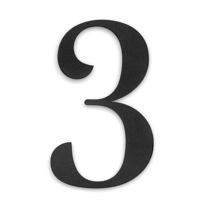 Habo Century Husnummer H11.4cm Svart / 3 Habo Husnummer HA-30685