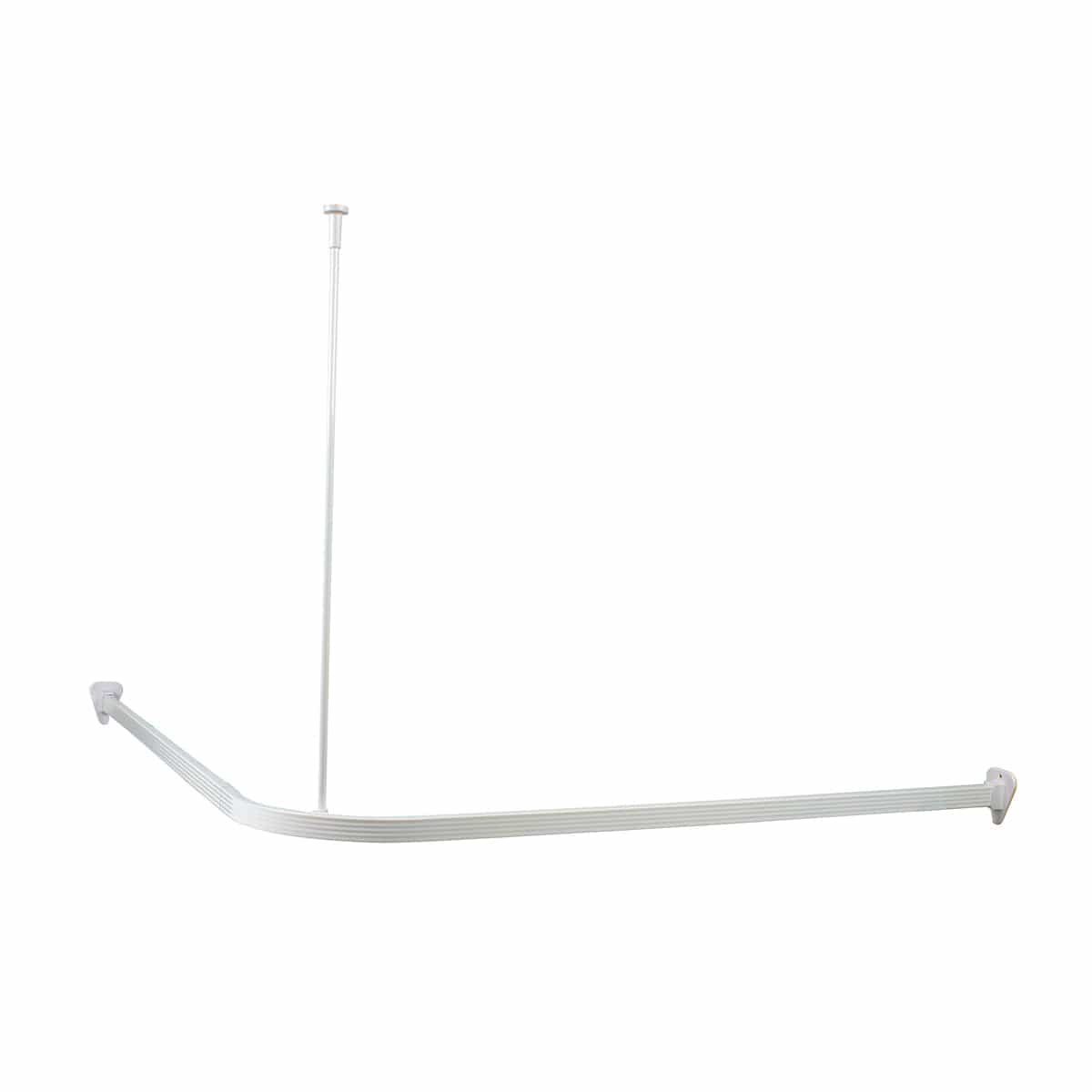 Habo Dusjforhengskinne 90x90cm med takfeste Hvit / 90x90cm Habo Dusjforheng HA-30137