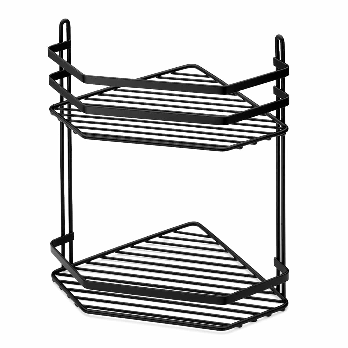 Habo Lantana Dusjkurv hjørne dobbel Svart Habo Dusjhylle HA-30038