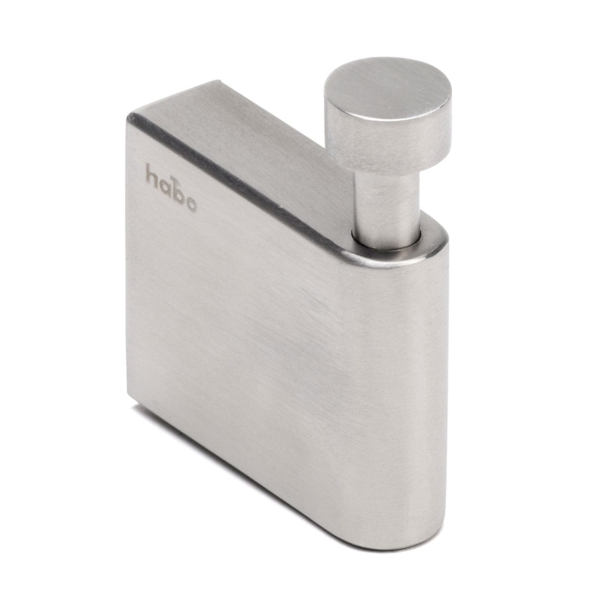 Habo Laverna Krok enkel Børstet stål Habo Knagger HA-16431