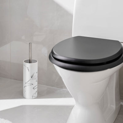 Habo Marble Toalettbørste Marmor - Gulvstående Habo Toalettbørsteholder HA-30129