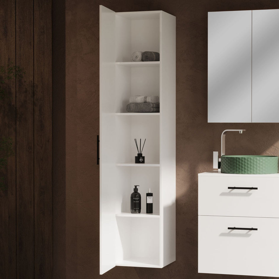 HeiHus Crest Høyskap Hvit matt / 35cm HeiHus Høyskap bad HH-FCTWHM035TC