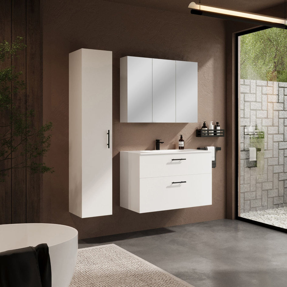 HeiHus Crest Møbelpakke Hvit matt / 100cm HeiHus Møbelpakke bad BUN-FCTWHM100LC