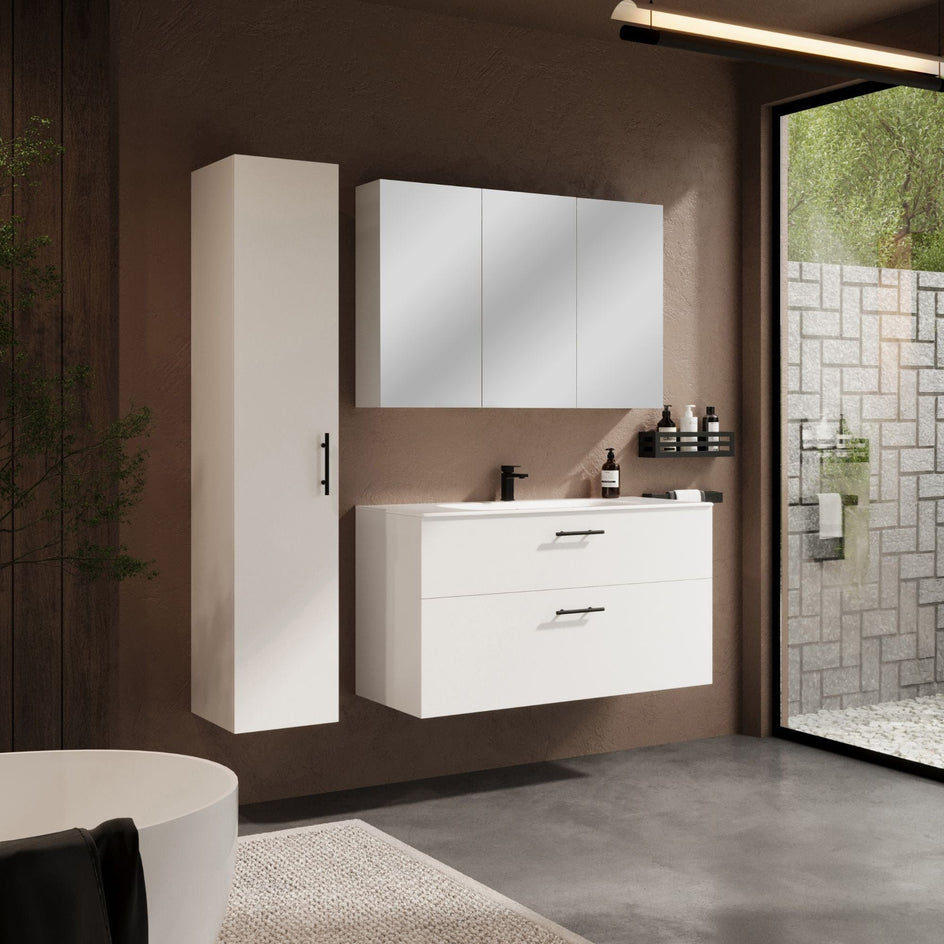 HeiHus Crest Møbelpakke Hvit matt / 120cm HeiHus Møbelpakke bad BUN-FCTWHM120LC