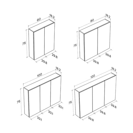 HeiHus Crest Speilskap