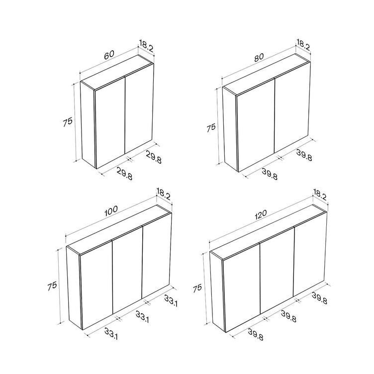 HeiHus Crest Speilskap