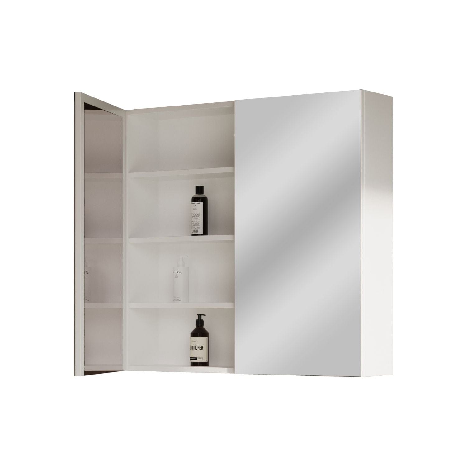 HeiHus Crest Speilskap Hvit matt / 80cm HeiHus Speilskap HH-FCTWHM080MC