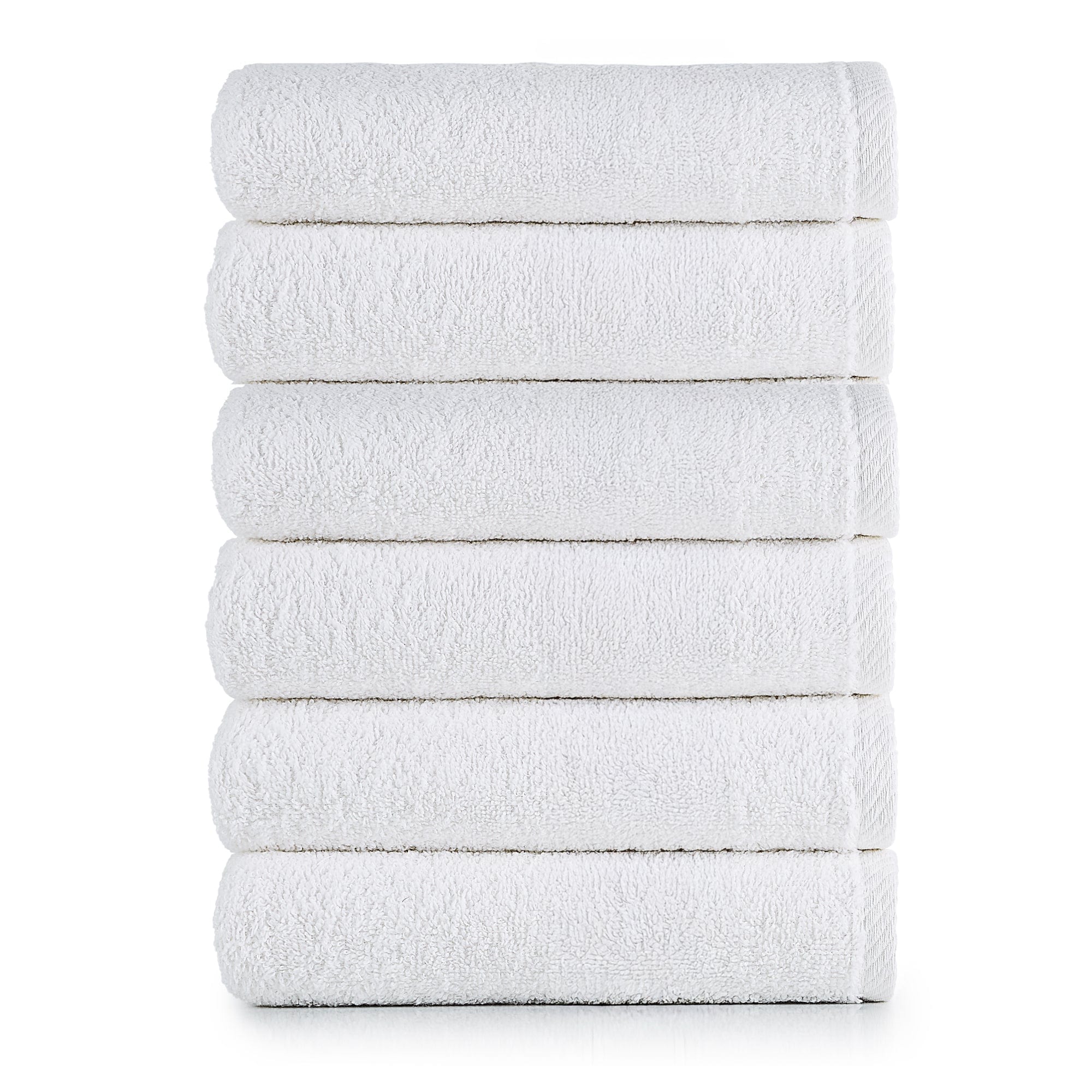 HeiHus FLUFFY badehåndkle L 70x140cm Premium hvit / 6-pakning (6L) HeiHus Håndklær BUN-6TFYWH070140