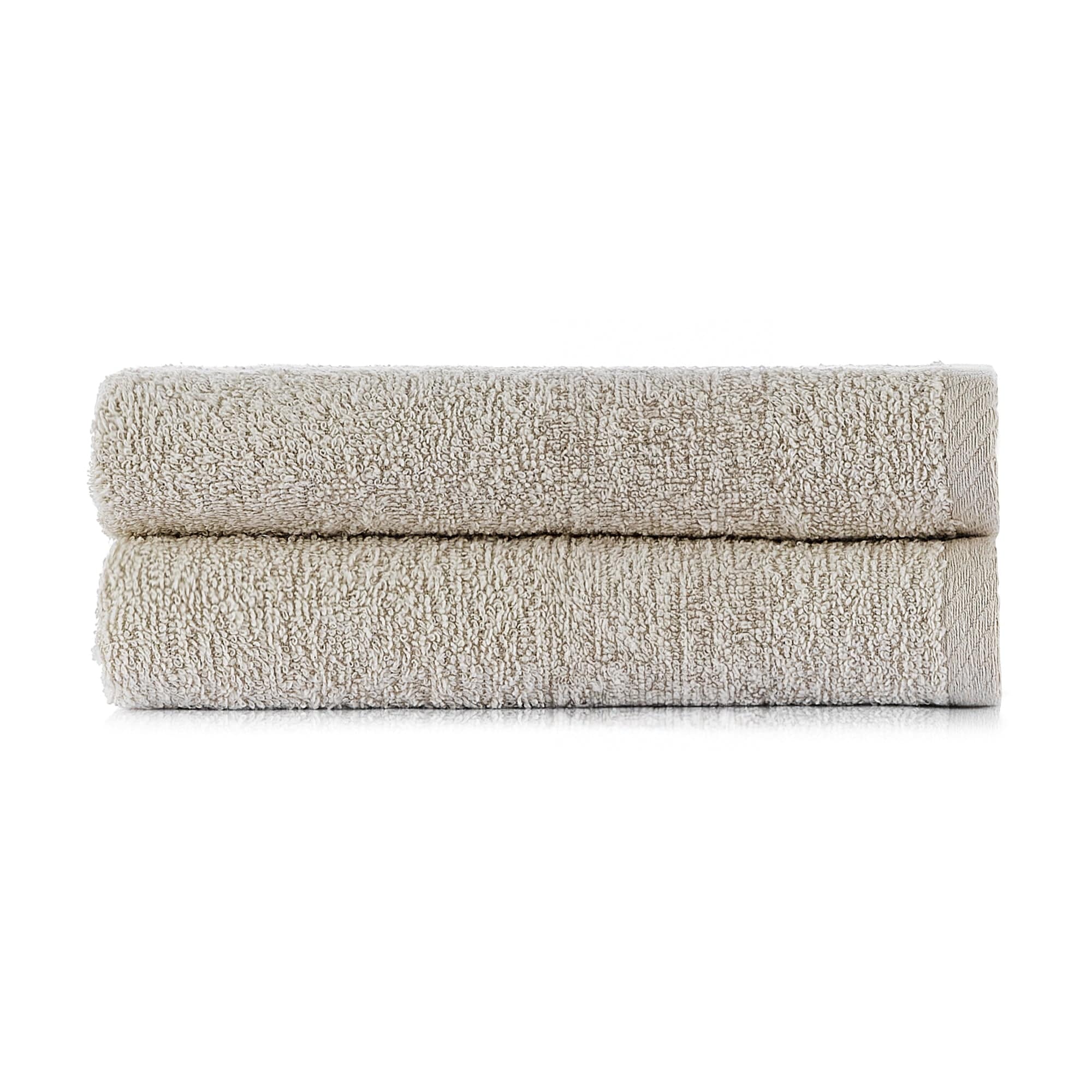 HeiHus FLUFFY badehåndkle L 70x140cm Varm beige / 2-pakning (2L) HeiHus Håndklær BUN-2TFYBE070140
