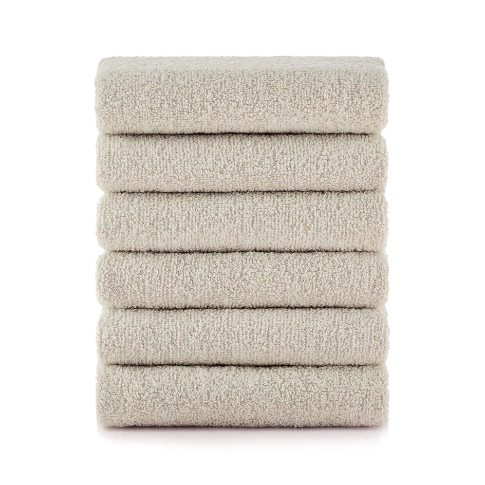 HeiHus FLUFFY håndkle M 50x100cm Varm beige / 6-pakning (6M) HeiHus Håndklær BUN-6TFYBE050100