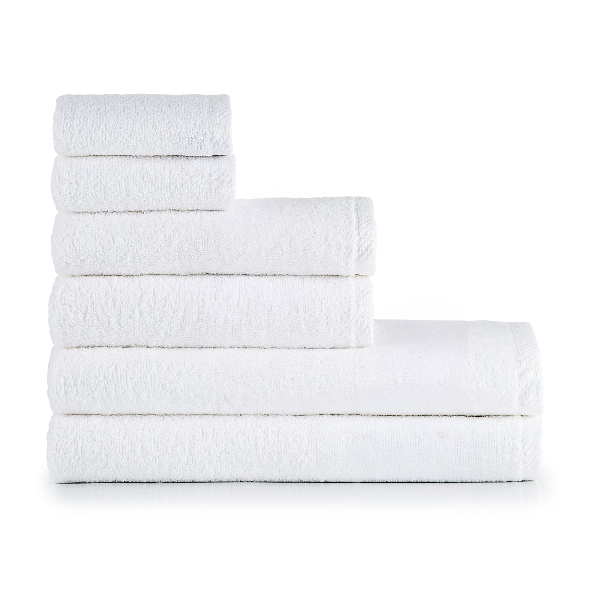 HeiHus FLUFFY Håndklepakke Premium hvit / 6-pakning (2XL+2L+2M) HeiHus Håndklesett BUN-TFYWH4PAK