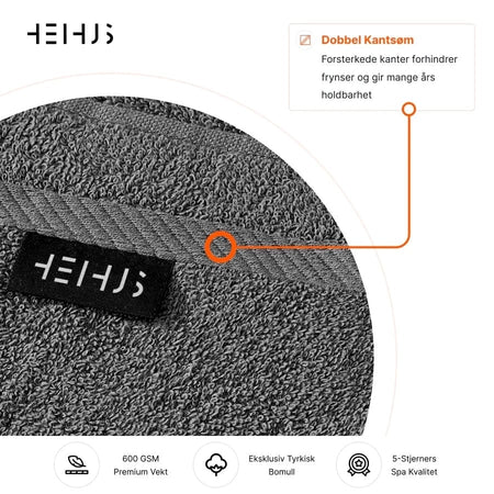 HeiHus FLUFFY strandhåndkle XL 100x180cm