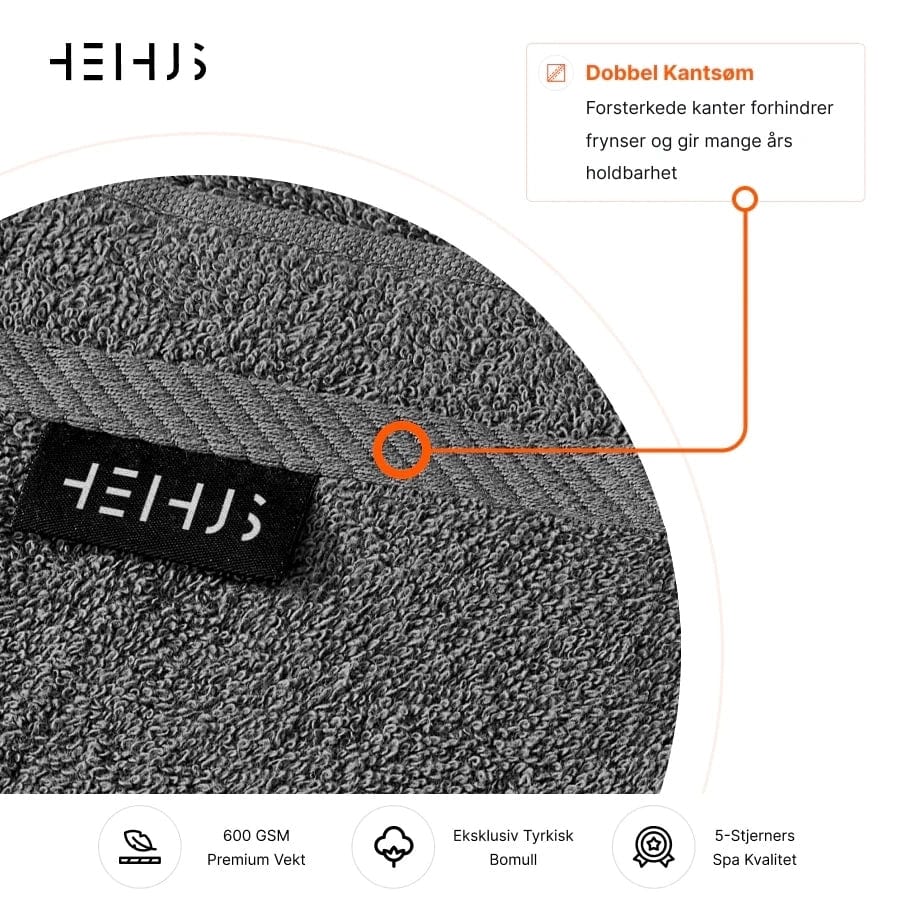 HeiHus FLUFFY strandhåndkle XL 100x180cm HeiHus Strandhåndkle
