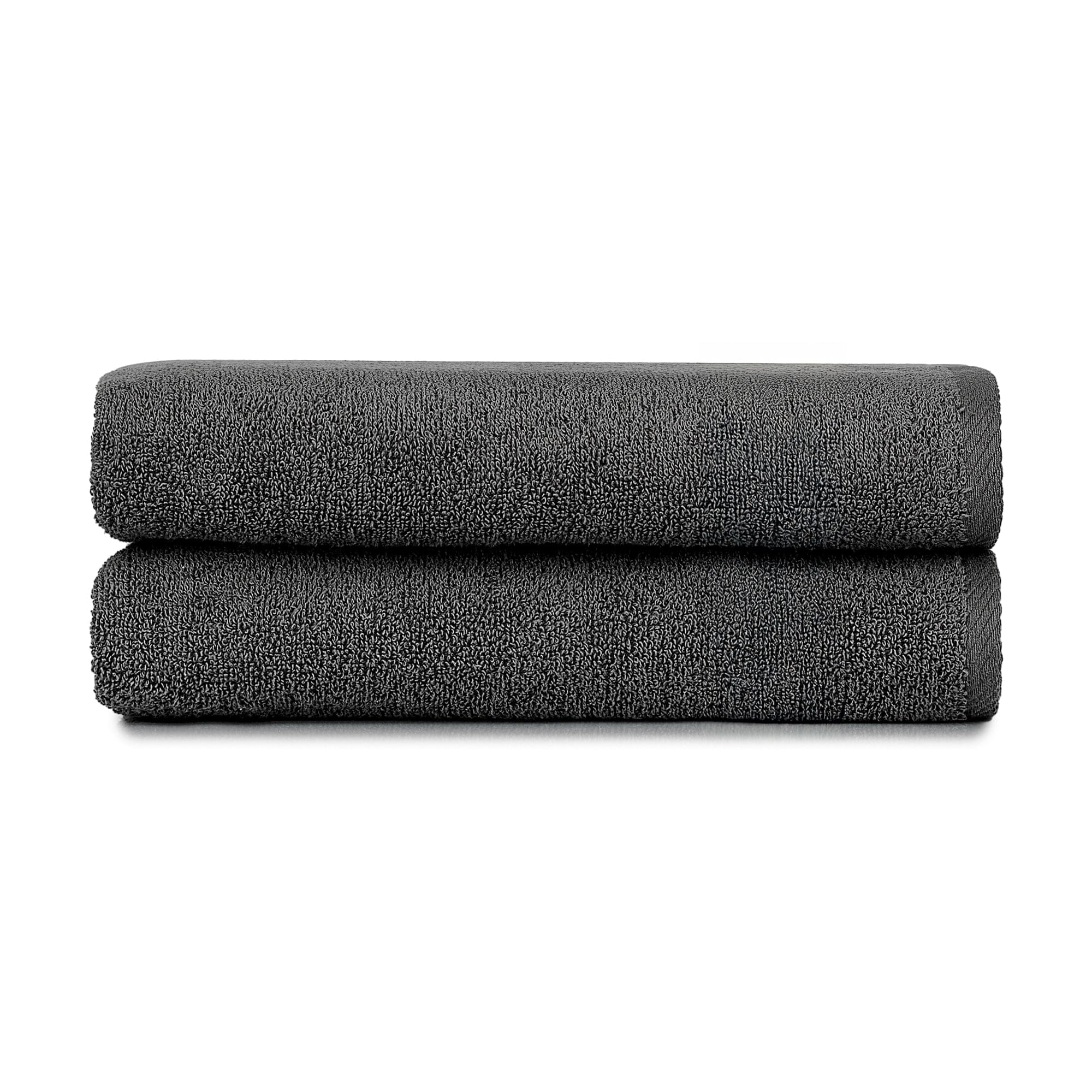 HeiHus FLUFFY strandhåndkle XL 100x180cm Mørk grå / 2-pakning (2XL) HeiHus Strandhåndkle BUN-2TFYDGY100180