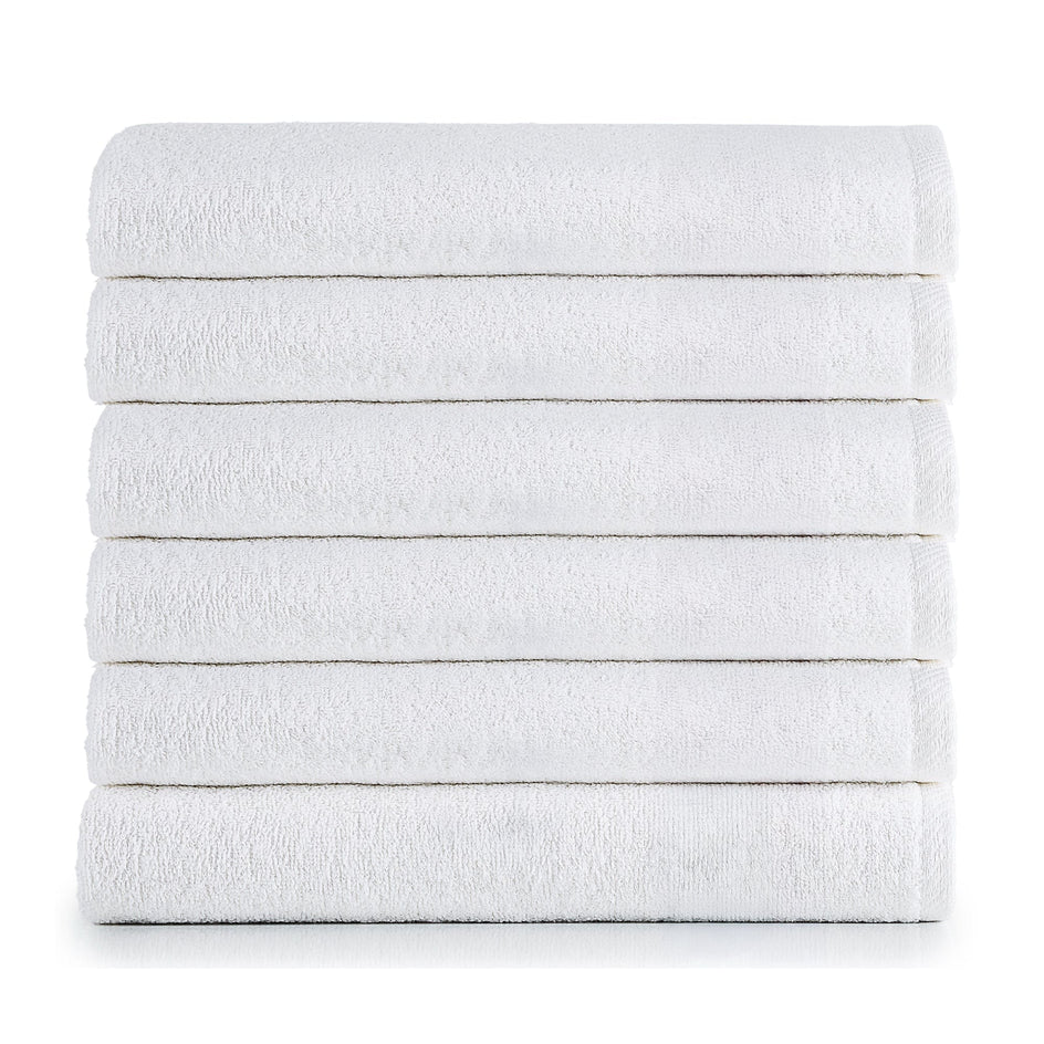 HeiHus FLUFFY strandhåndkle XL 100x180cm Premium hvit / 6-pakning (6XL) HeiHus Håndklær BUN-6TFYWH100180