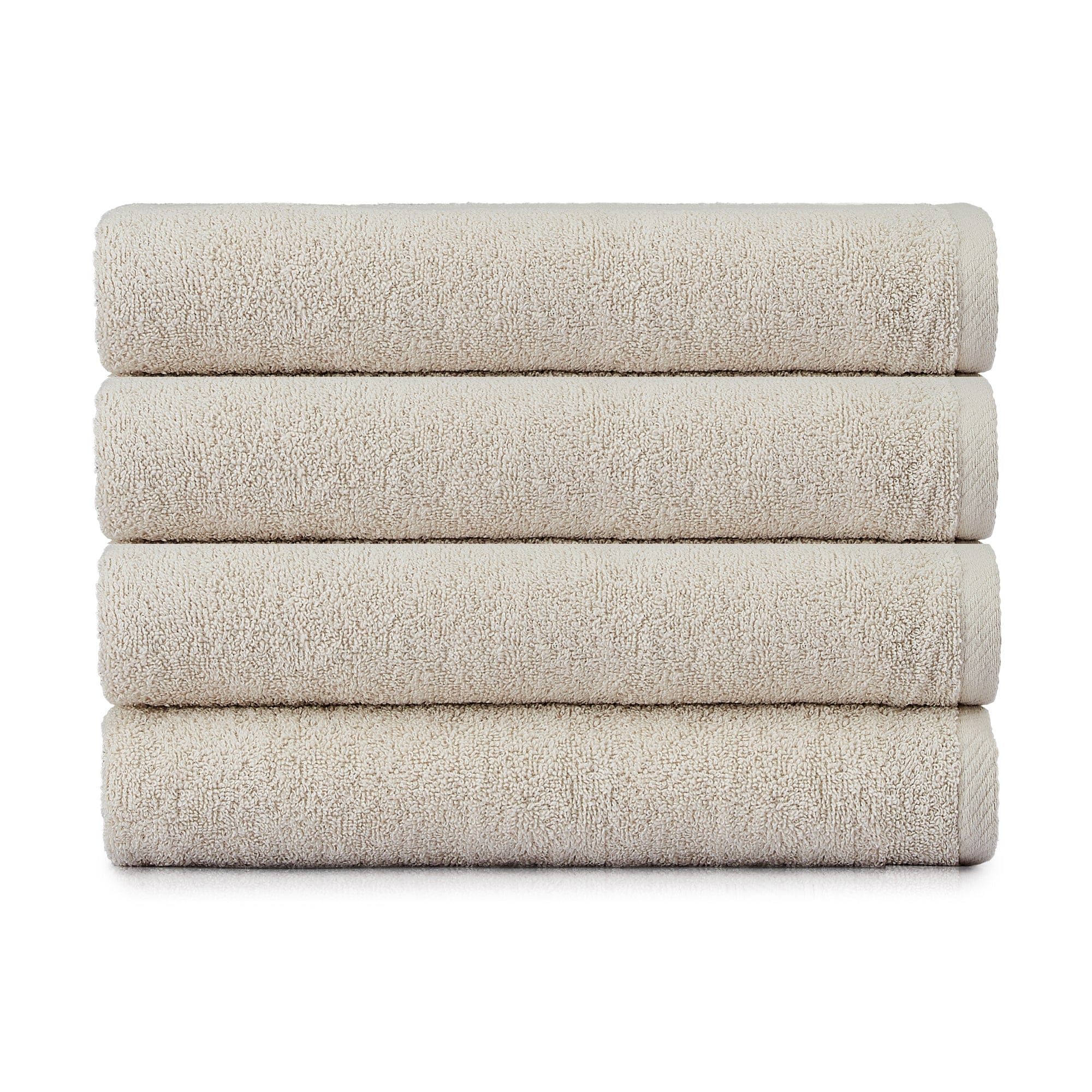 HeiHus FLUFFY strandhåndkle XL 100x180cm Varm beige / 4-pakning (4XL) HeiHus Strandhåndkle BUN-4TFYBE0100180