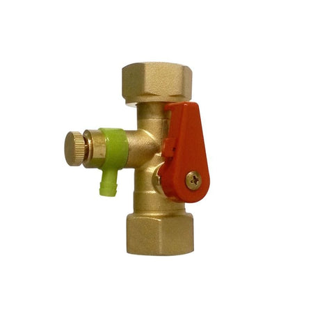 Reservedel: Høiax Serviceventil med avtapping og utlufting 3/4"