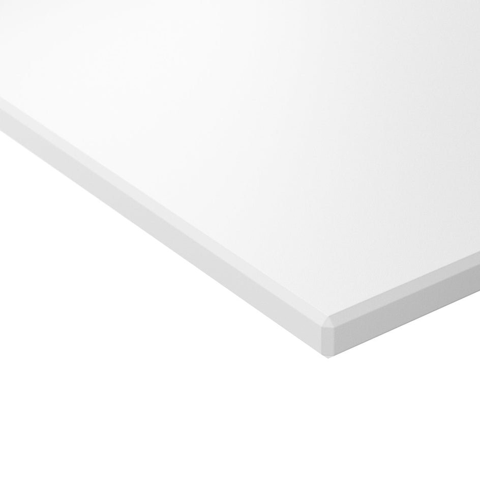 INR AIR Benkeplate Kvartskompositt uten hull til servantbatteri H12xD455mm Plain white satin / 60cm INR Iconic Nordic Rooms Benkeplate bad INR-365113UH