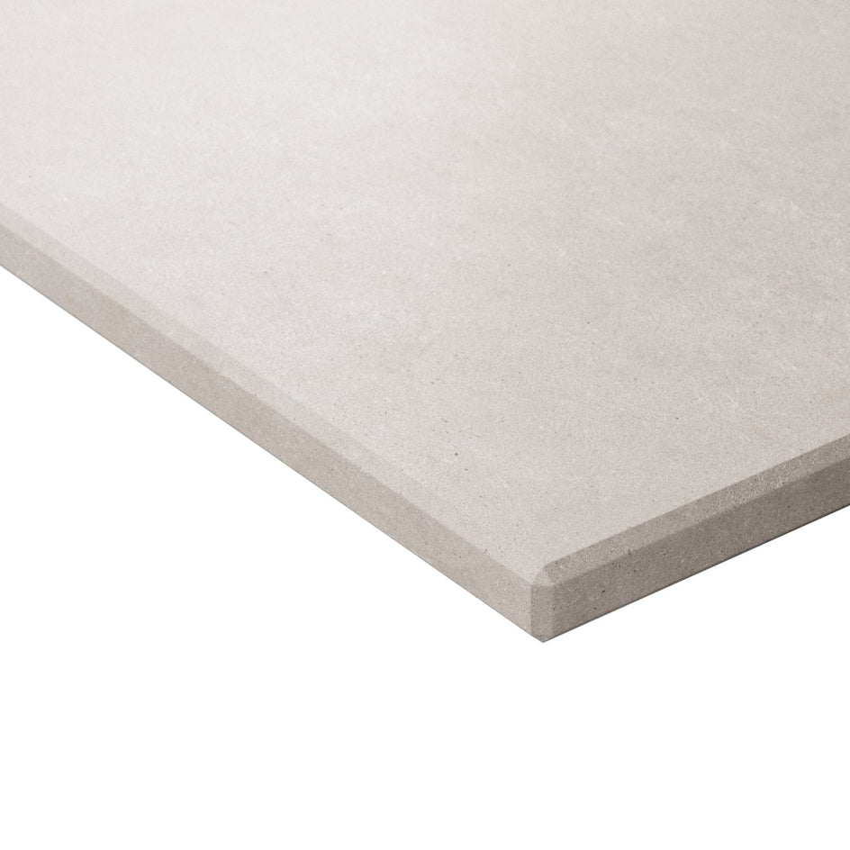 INR AIR Benkeplate Kvartskompositt uten hull til servantbatteri H12xD455mm Raw concrete satin / 60cm INR Iconic Nordic Rooms Benkeplate bad INR-365110UH