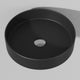 INR AIR SOAK Servant Porselen Ø390mm H110mm Matte black INR Iconic Nordic Rooms Bolleservant INR-360013