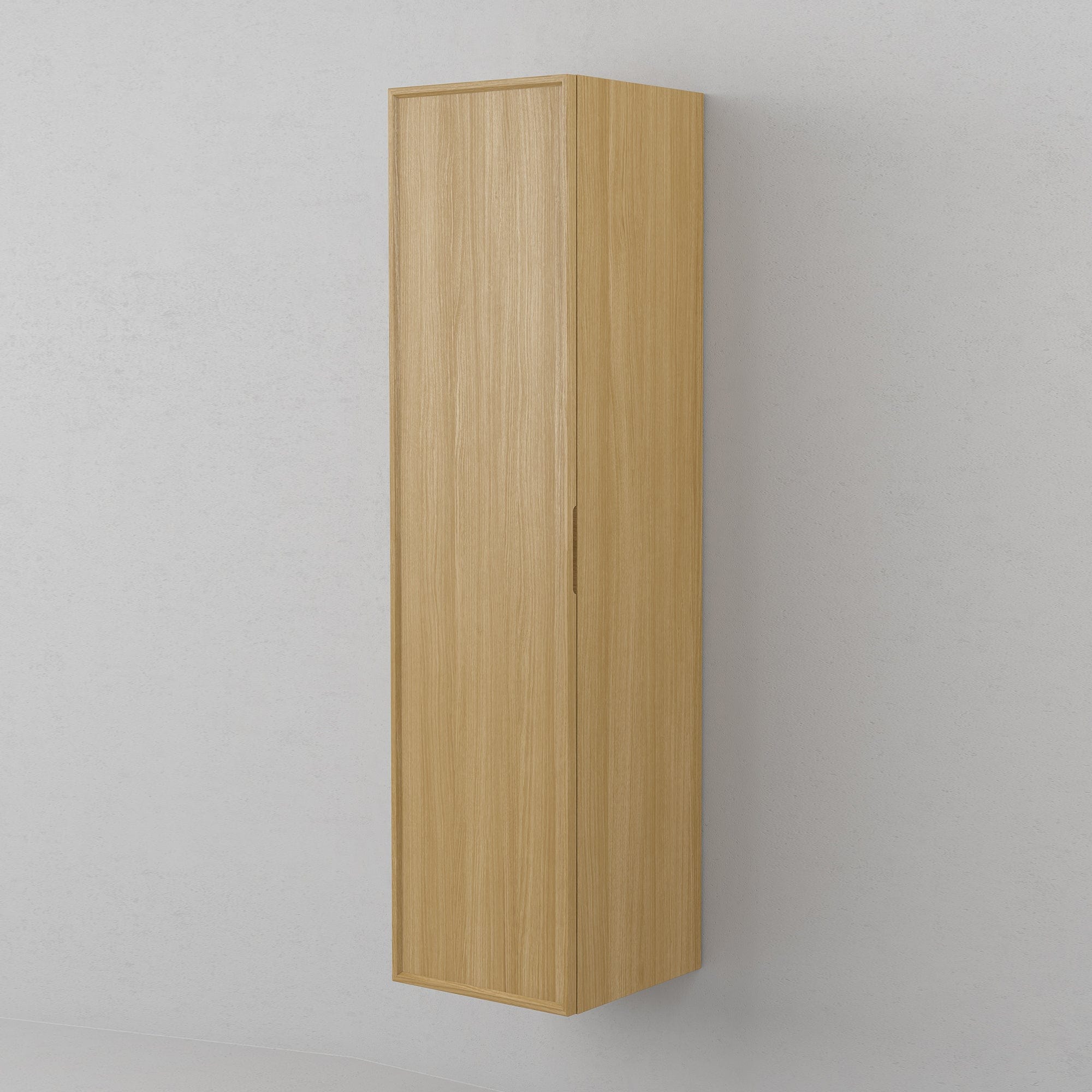 INR AIR Wood Høyskap 5 Hyller B400xH1600xD409mm Natural oak / 40cm / Venstrehengslet INR Iconic Nordic Rooms Høyskap bad INR-364834V