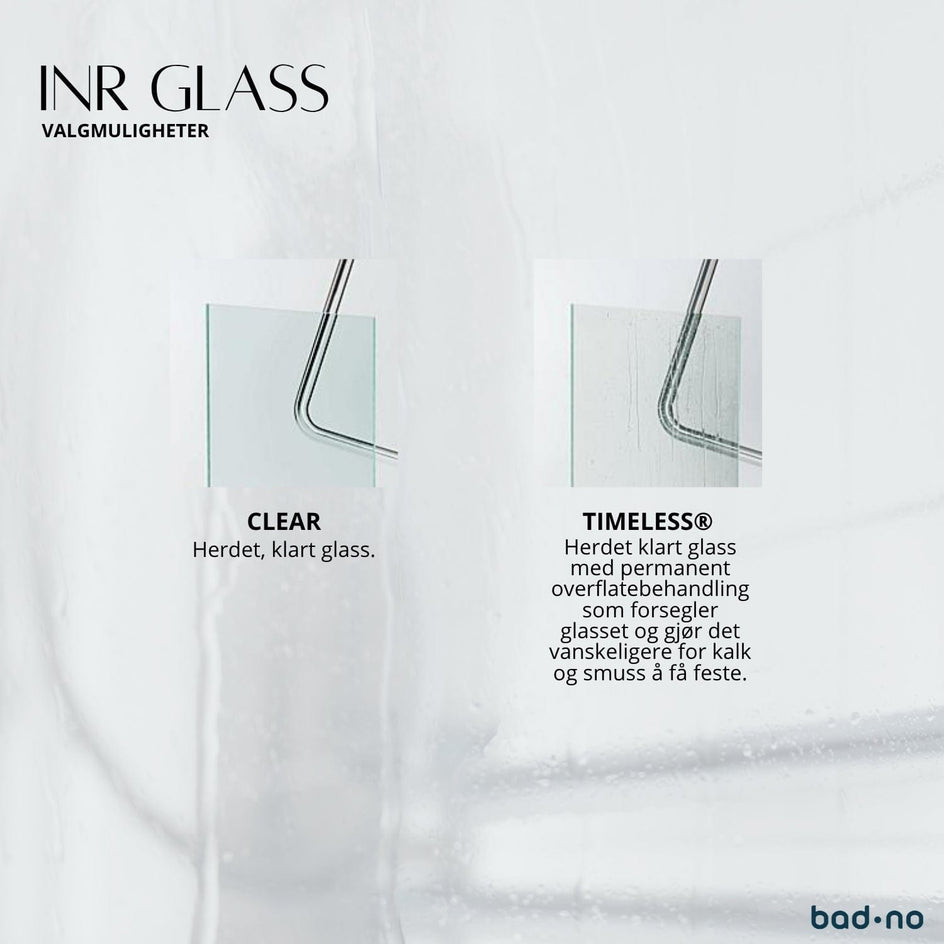 INR ARC 20 Frame Skjermvegg Standardmål INR Iconic Nordic Rooms Dusjvegg