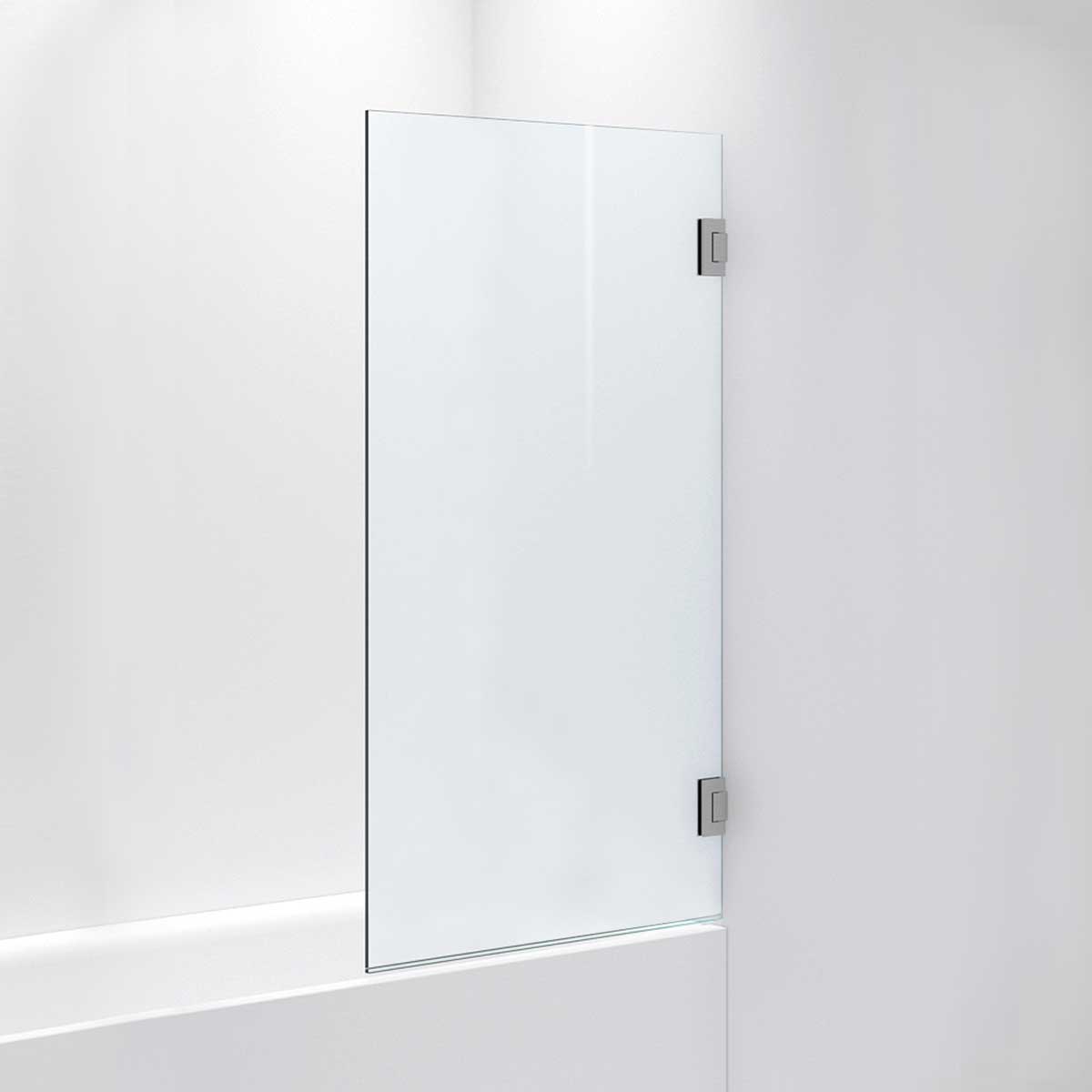 INR Badekarvegg ARC 17 Måltilpasset Brushed stainless / Måltilpasset / Frostet glass INR Iconic Nordic Rooms Badekarvegg INR-11710400