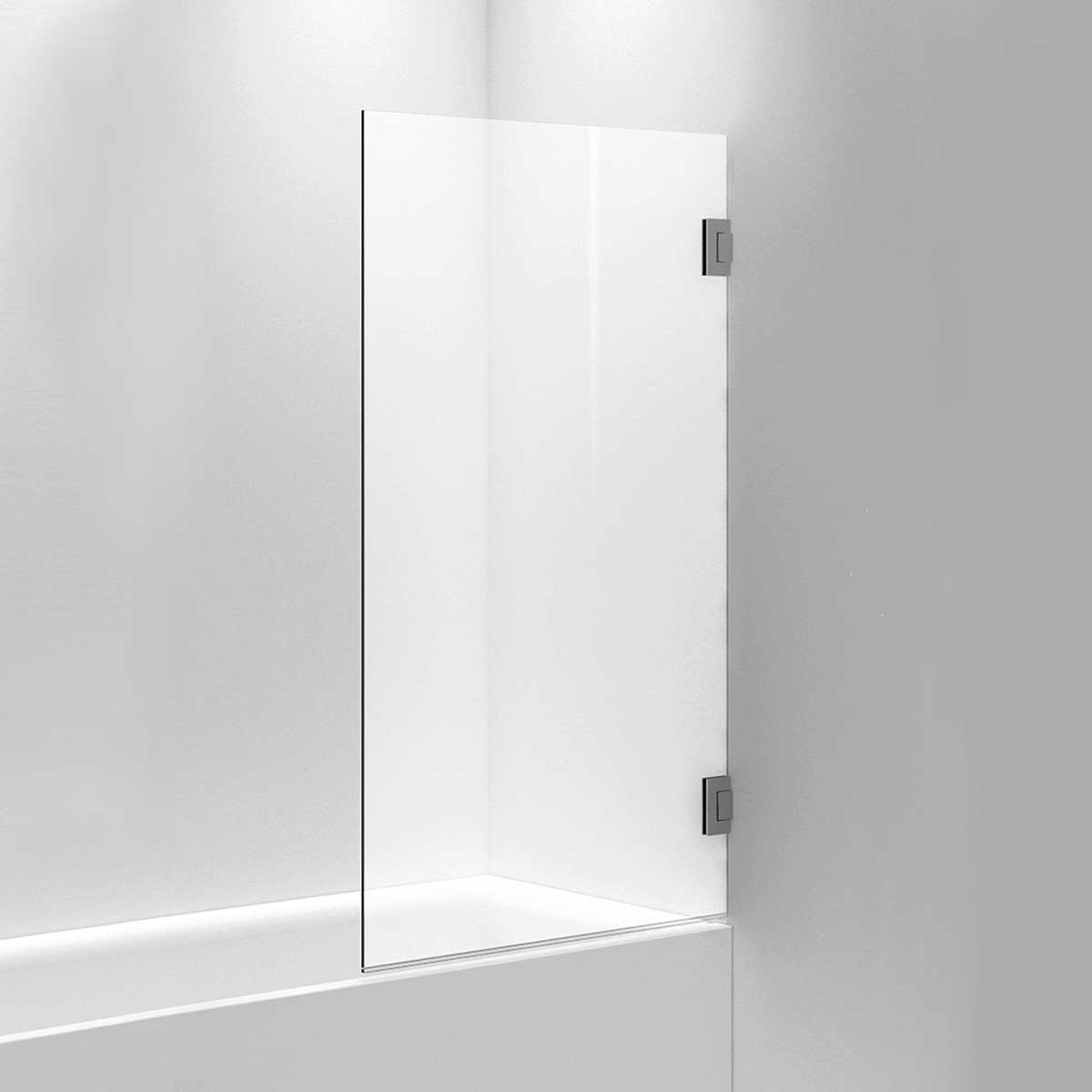 INR Badekarvegg ARC 17 Måltilpasset Krom / Måltilpasset / Opal klart glass INR Iconic Nordic Rooms Badekarvegg INR-11712500