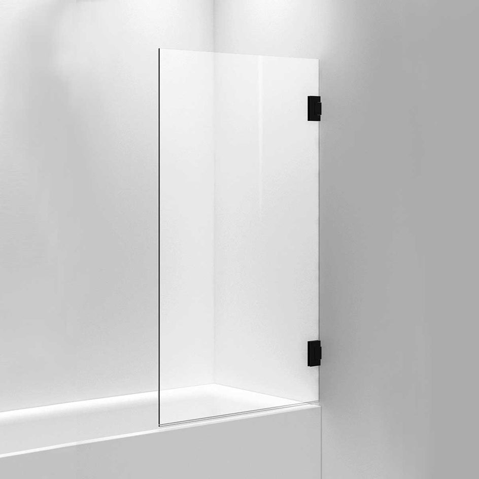INR Badekarvegg ARC 17 Måltilpasset Svart matt / Måltilpasset / Timeless klart glass INR Iconic Nordic Rooms Badekarvegg INR-11711100