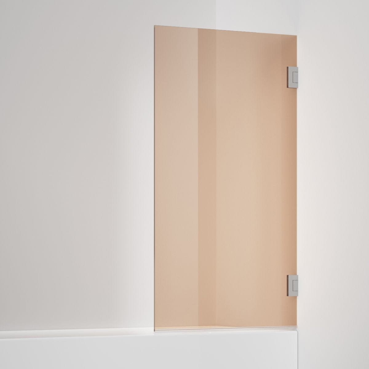 INR Badekarvegg ARC 17 Original Måltilpasset Brushed stainless / Måltilpasset / Bronse glass INR Iconic Nordic Rooms Badekarvegg INR-11742400