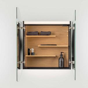 INR CIRC Ø80 Speilskap med Regulerbar belysning