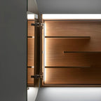 INR CIRC Ø80 Speilskap med Regulerbar belysning